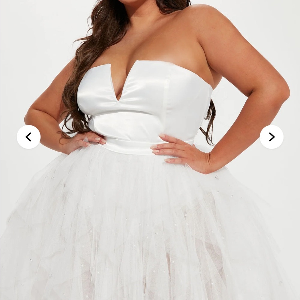 Special Touch Tulle Maxi Dress - White